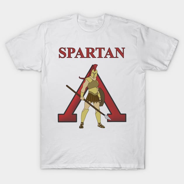 Spartan Warrior of Sparta Lambda Ancient Greece T-Shirt by AgemaApparel